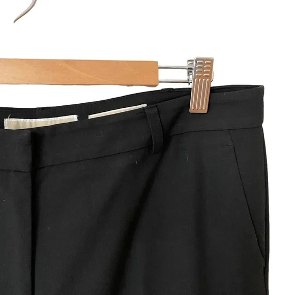 Michael Kors Black Wellesley Ankle Fit Trousers 8 Stretch Straight Leg Pants - Picture 4 of 11
